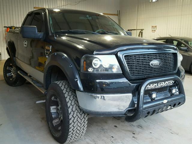 1FTPX14505NA42068 - 2005 FORD F150 BLACK photo 1