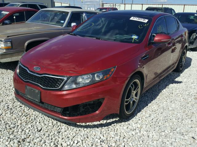 KNAGR4A68B5091651 - 2011 KIA OPTIMA SX BURGUNDY photo 2