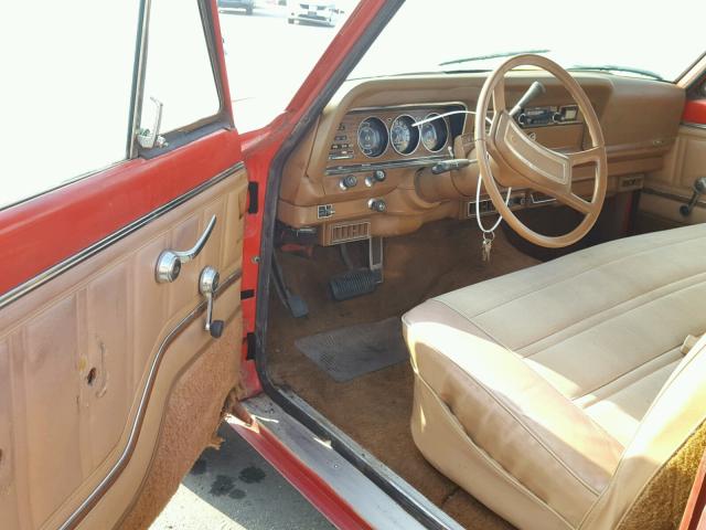 J9A15NN113791 - 1979 JEEP WAGONEER ORANGE photo 9