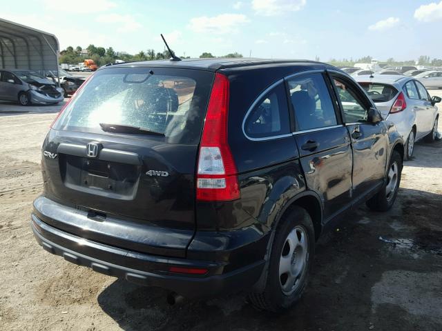 5J6RE4H33AL055258 - 2010 HONDA CR-V LX BLACK photo 4