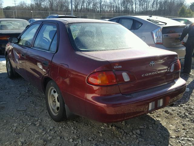 2T1BR12E9YC373942 - 2000 TOYOTA COROLLA VE RED photo 3