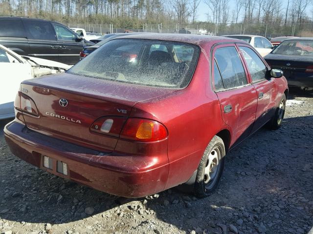 2T1BR12E9YC373942 - 2000 TOYOTA COROLLA VE RED photo 4