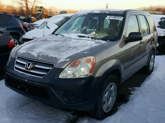 SHSRD78585U322892 - 2005 HONDA CR-V LX TAN photo 2