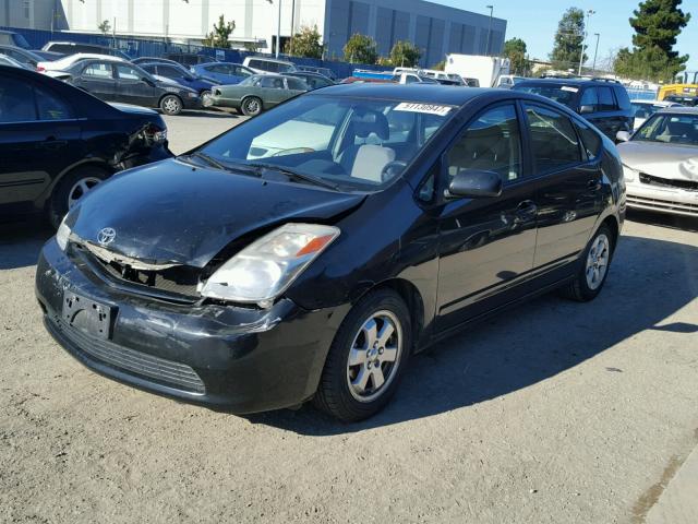 JTDKB20U540048598 - 2004 TOYOTA PRIUS BLACK photo 2