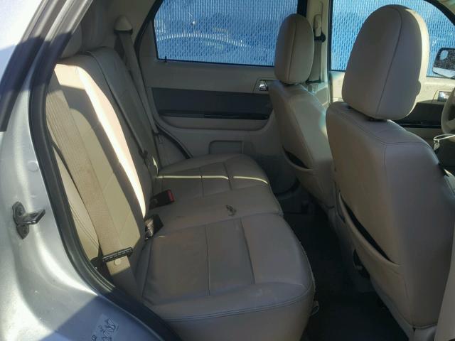 1FMCU4K37AKB92888 - 2010 FORD ESCAPE HYB SILVER photo 6