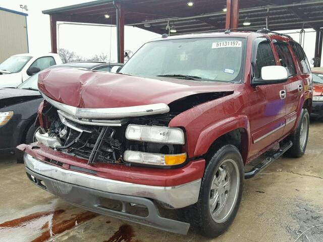 1GNEC13Z44J227664 - 2004 CHEVROLET TAHOE C150 MAROON photo 2