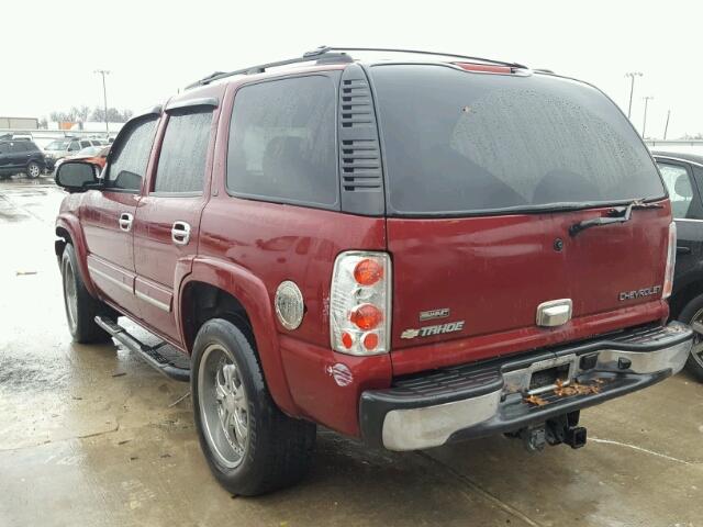 1GNEC13Z44J227664 - 2004 CHEVROLET TAHOE C150 MAROON photo 3