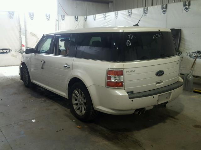 2FMEK62C69BA35868 - 2009 FORD FLEX SEL WHITE photo 3