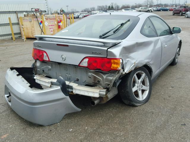 JH4DC53834S014586 - 2004 ACURA RSX SILVER photo 4