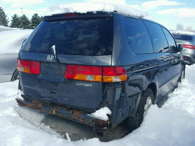 2HKRL18624H006839 - 2004 HONDA ODYSSEY EX GREEN photo 4