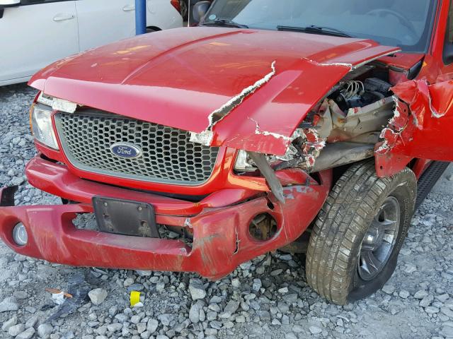 1FTYR44U32TA11816 - 2002 FORD RANGER SUP RED photo 9