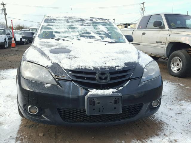 JM1BK344261544925 - 2006 MAZDA 3 HATCHBAC BLACK photo 9