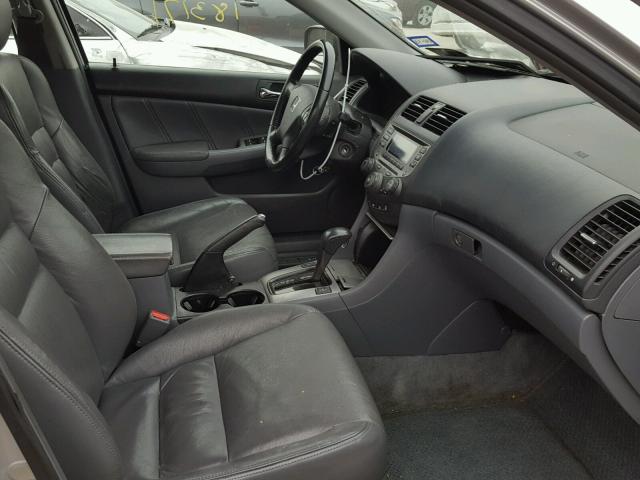 1HGCM568X7A181495 - 2007 HONDA ACCORD EX GRAY photo 5