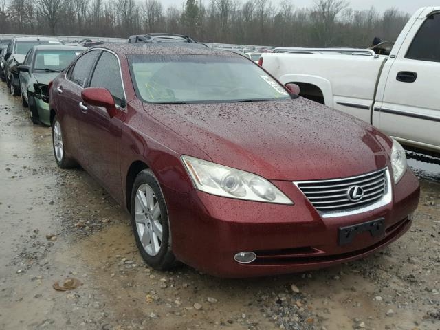 JTHBJ46G082169287 - 2008 LEXUS ES 350 RED photo 1