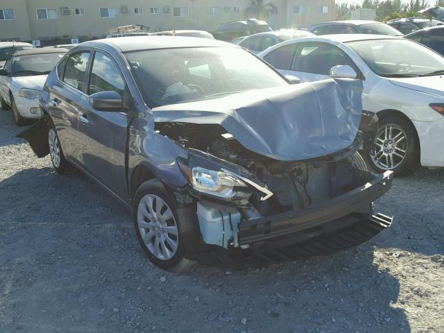 3N1AB7AP8HY301574 - 2017 NISSAN SENTRA S GRAY photo 1