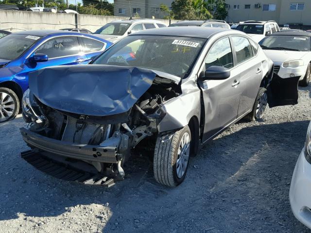 3N1AB7AP8HY301574 - 2017 NISSAN SENTRA S GRAY photo 2