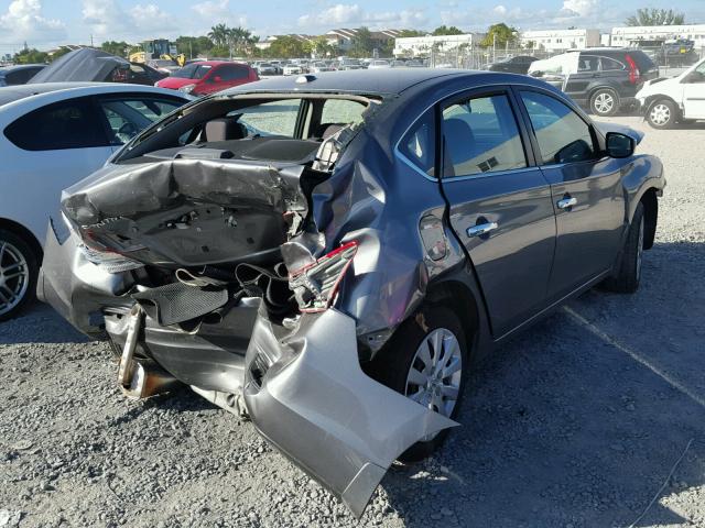 3N1AB7AP8HY301574 - 2017 NISSAN SENTRA S GRAY photo 4