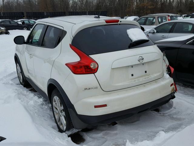 JN8AF5MVXDT216534 - 2013 NISSAN JUKE S WHITE photo 3