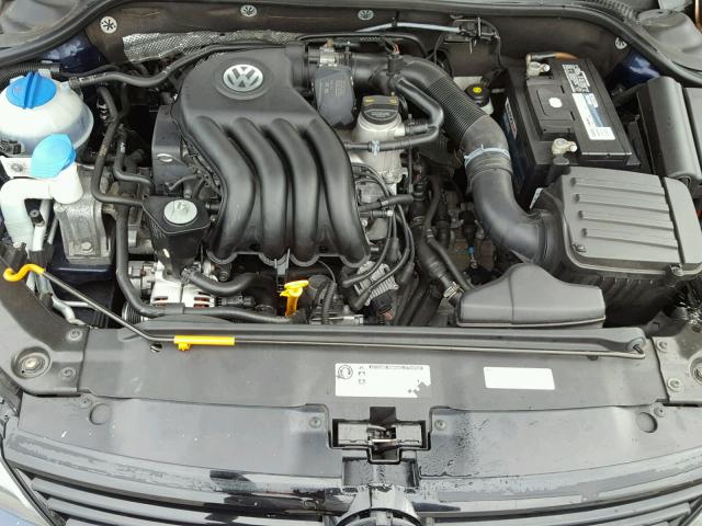 3VW2K7AJ1DM391260 - 2013 VOLKSWAGEN JETTA BASE 蓝色 照片 7