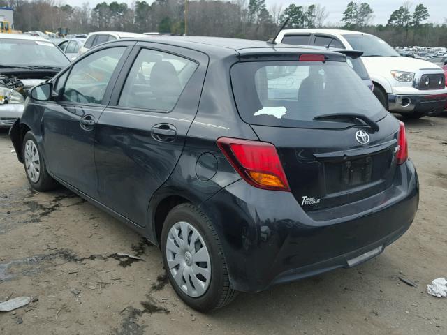 VNKKTUD30FA047597 - 2015 TOYOTA YARIS BLACK photo 3