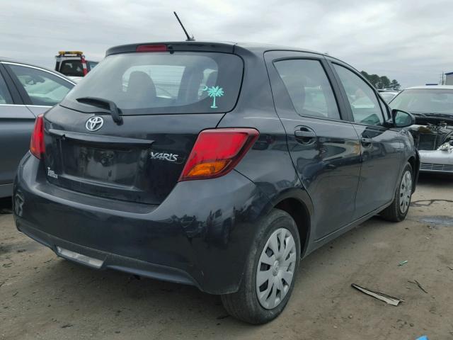 VNKKTUD30FA047597 - 2015 TOYOTA YARIS BLACK photo 4