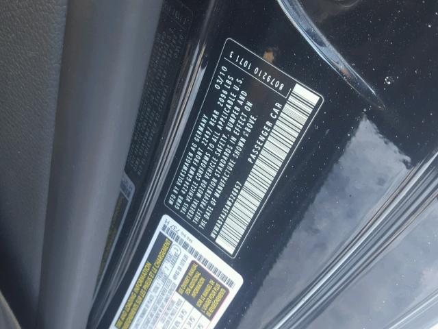 WVWAB7AJ5AW326857 - 2010 VOLKSWAGEN GOLF 黑色 照片 10