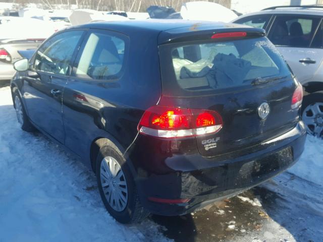 WVWAB7AJ5AW326857 - 2010 VOLKSWAGEN GOLF 黑色 照片 3