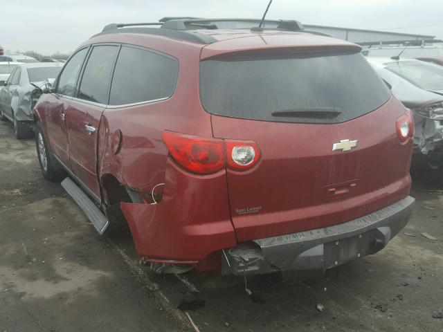 1GNKRJED6CJ387563 - 2012 CHEVROLET TRAVERSE L RED photo 3