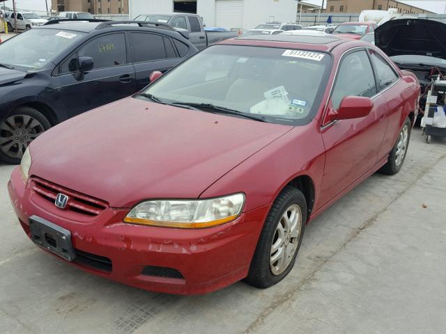 1HGCG22542A027195 - 2002 HONDA ACCORD EX RED photo 2