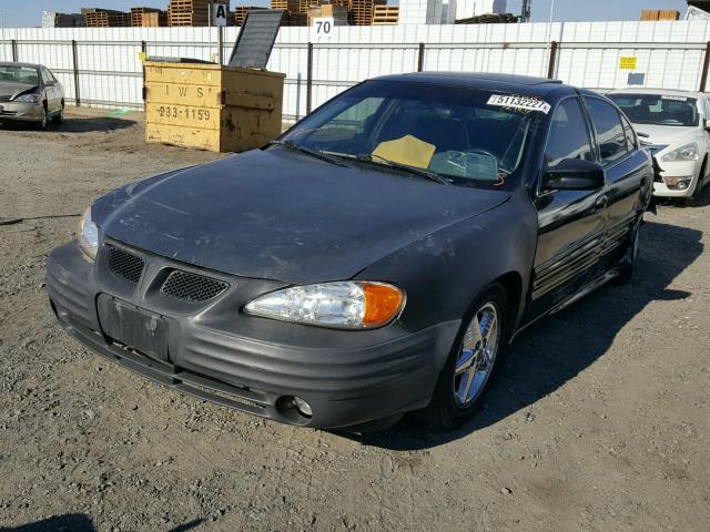 1G2NF52E22M639314 - 2002 PONTIAC GRAND AM S BLACK photo 2