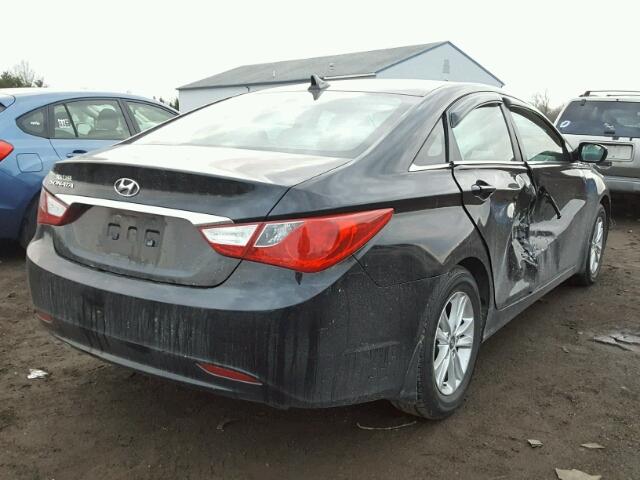 5NPEB4AC5BH133567 - 2011 HYUNDAI SONATA GLS BLACK photo 4