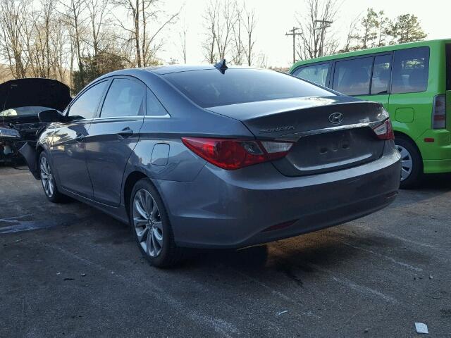 5NPEB4AC6BH256519 - 2011 HYUNDAI SONATA GLS GRAY photo 3