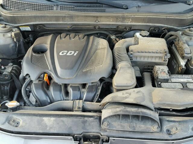 5NPEB4AC6BH256519 - 2011 HYUNDAI SONATA GLS GRAY photo 7