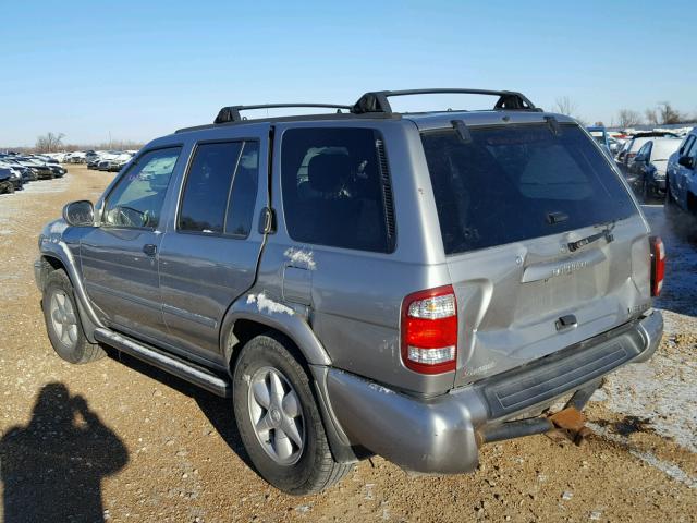 JN8DR09Y91W587673 - 2001 NISSAN PATHFINDER SILVER photo 3