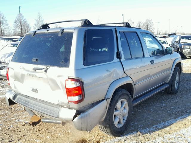 JN8DR09Y91W587673 - 2001 NISSAN PATHFINDER SILVER photo 4