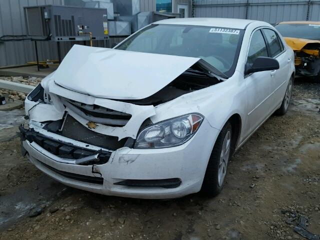 1G1ZB5EUXCF374829 - 2012 CHEVROLET MALIBU LS WHITE photo 2