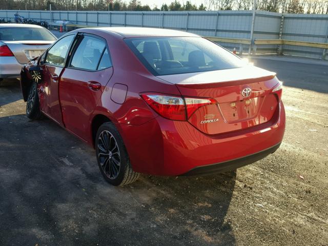 5YFBURHE5GP542311 - 2016 TOYOTA COROLLA L RED photo 3