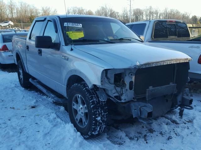 1FTPW14574KA99161 - 2004 FORD F150 SUPER SILVER photo 1