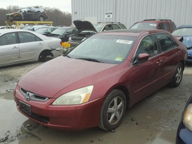 1HGCM56664A073689 - 2004 HONDA ACCORD EX MAROON photo 2