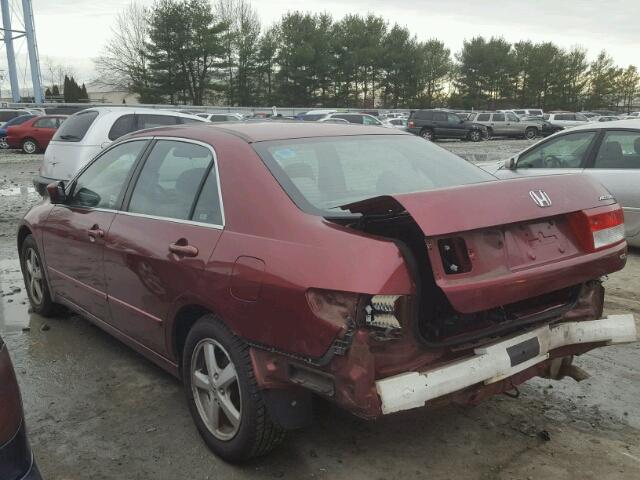 1HGCM56664A073689 - 2004 HONDA ACCORD EX MAROON photo 3