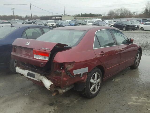 1HGCM56664A073689 - 2004 HONDA ACCORD EX MAROON photo 4