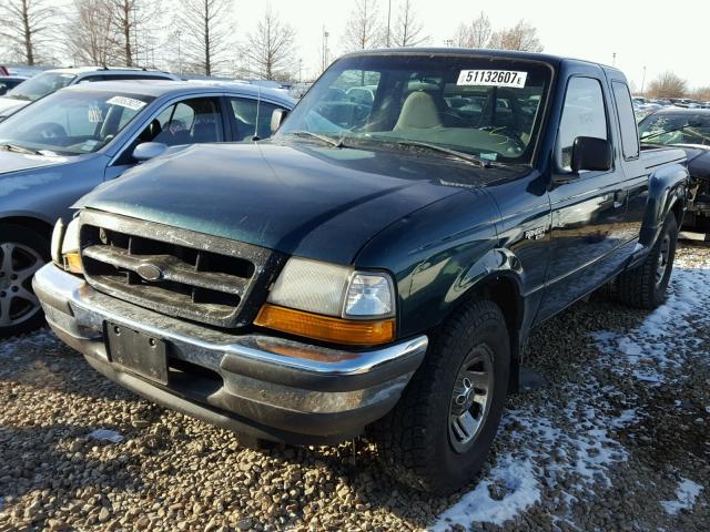 1FTYR14C9WPA88727 - 1998 FORD RANGER SUP GREEN photo 2