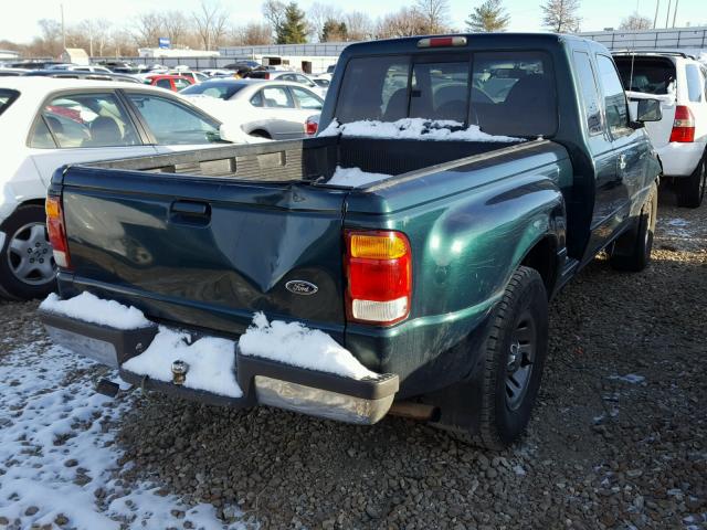 1FTYR14C9WPA88727 - 1998 FORD RANGER SUP GREEN photo 4