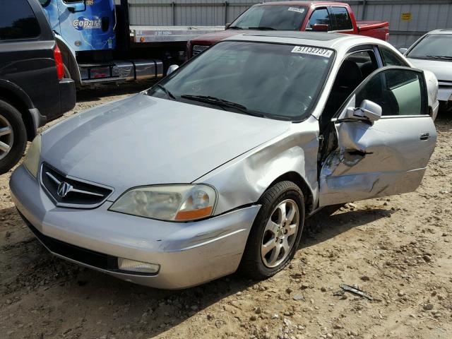 19UYA42472A005766 - 2002 ACURA 3.2CL SILVER photo 2