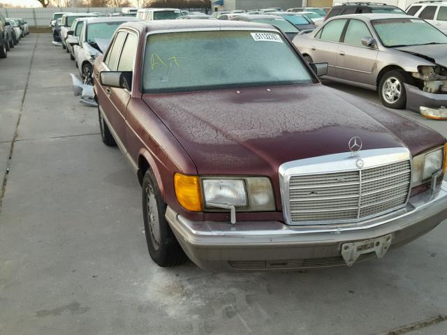 WDBCA24D8JA382372 - 1988 MERCEDES-BENZ 300 SE BURGUNDY photo 1