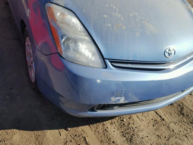 JTDKB20U997852675 - 2009 TOYOTA PRIUS BLUE photo 9