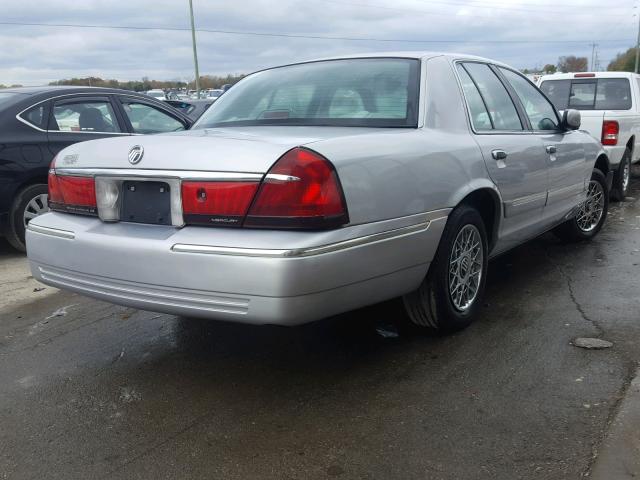 2MEFM74W8YX743765 - 2000 MERCURY GRAND MARQ SILVER photo 4