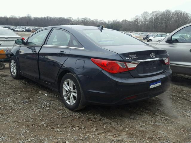 5NPEB4AC6BH285986 - 2011 HYUNDAI SONATA GLS BLUE photo 3