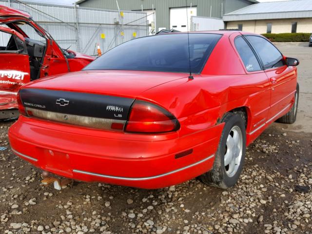 2G1WW12M8X9289166 - 1999 CHEVROLET MONTE CARL წითელი ფოტო 4