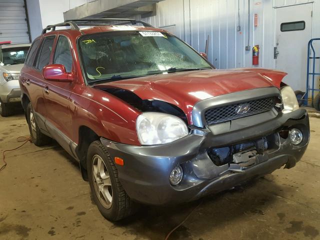 KM8SC13E53U538361 - 2003 HYUNDAI SANTA FE G RED photo 1